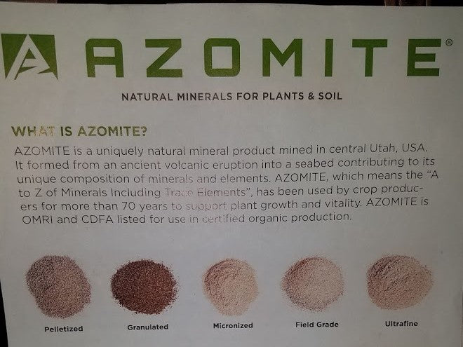 Azomite 2 lb bag- micronized – The Hines Garden